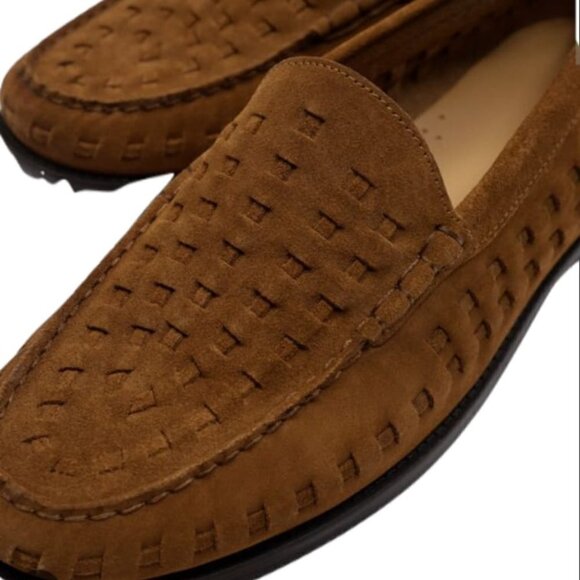 ZARA BRAIDED LEATHER LOAFERS BROWN | 2623/920 main image 4